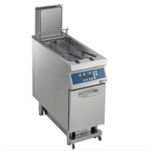 Diamond Friteuse gaz 1 cuve en "Y" | 23 Litres | 25kW | sur meuble, "DIGIT" | Purification automatique d'huile | 400x900x(h)850/1200mm