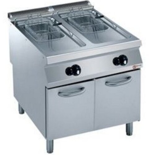 Diamond Friteuse gaz 2 cuves "Y" | 2 x 15 Litres | Brûleurs extérieurs | sur meuble | 800x900x(h)850/920mm Diamond Friteuse gaz 2 cuves "Y" | 2 x 15 Litres | Brûleurs extérieurs | sur meuble | 800x900x(h)850/920mm