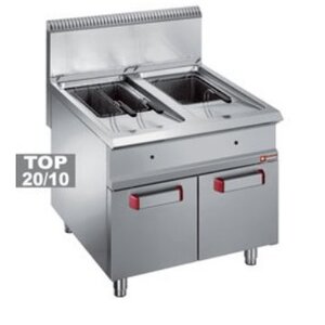 Diamond Friteuse gaz | 2x 18/20 Litres | sur meuble fermé | 800x900x(h)850/920mm Diamond Friteuse gaz | 2x 18/20 Litres | sur meuble fermé | 800x900x(h)850/920mm