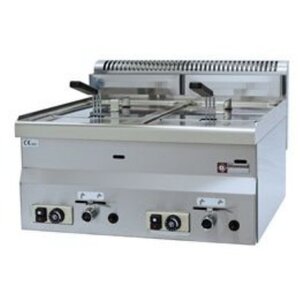 Diamond Friteuse Gaz | 2x8 Litres | Top | 13,6 kW | 600x600x280/400(h)mm