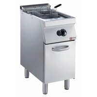 Friteuse Gaz, cuve en "Y" | 15 Litres | Brûleurs extérieurs | sur meuble | 400x700x(h)850/920mm