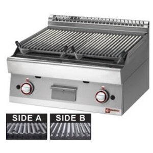 Diamond Grill pierre de lave gaz inox | 1/1 module| 800x700x280(h)mm