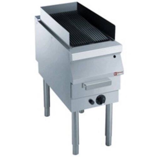 Diamond Grill vapeur | avec grille de cuisson en fonte | sur piétement | 400x900x(h)850/920mm