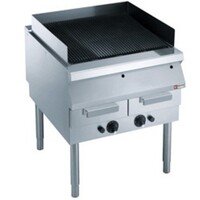 Grill vapeur | avec grille de cuisson en fonte | sur piétement | 800x900x(h)850/920mm