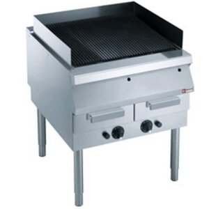 Diamond Grill vapeur | avec grille de cuisson en fonte | sur piétement | 800x900x(h)850/920mm