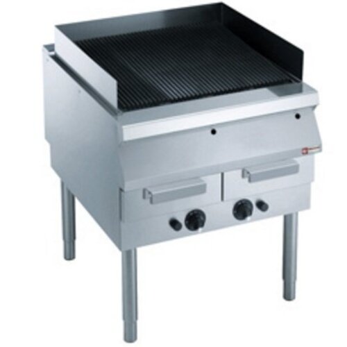 Diamond Grill vapeur | avec grille de cuisson en fonte | sur piétement | 800x900x(h)850/920mm
