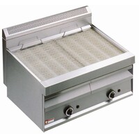 Grill-vapeur gaz avec grille de cuisson en "O" | Top | 80x70x(h)44cm