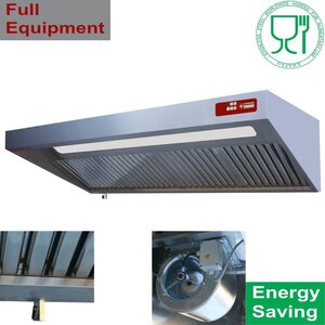 Diamond Hotte complète (7/7-1500 M3/h) 120 Pa | Eclairage | Variateur, | 2 Filtres | 900x(h)460mm | Choix de 4 tailles