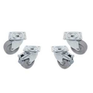 Diamond Kit 4 roues pivotantes "galvanisées", cellules | 2 avec freins