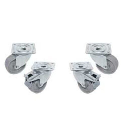 Diamond Kit 4 roues pivotantes "galvanisées", cellules | 2 avec freins