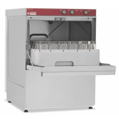 Diamond Lave-Verres et Vaisselle | Panier 450x450 mm | avec Pompe Vidange | 530x560x710(h)mm