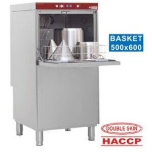 Diamond Lave-Batteries de Cuisine | Panier 500x600mm | + Break Tank | 600x695x1280(h)mm