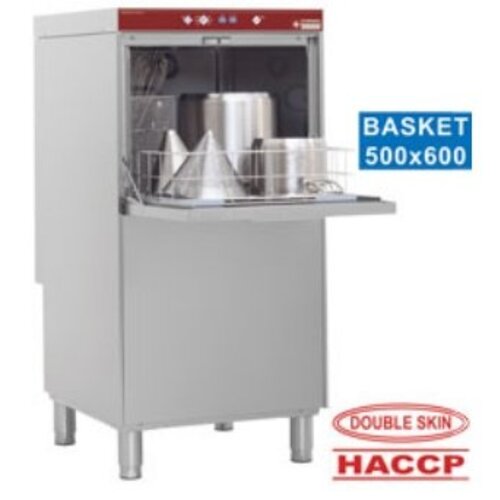 Diamond Lave-Batteries de Cuisine | Panier 500x600mm | + Break Tank | 600x695x1280(h)mm