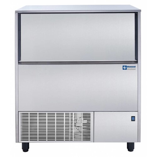 Diamond Machine à glaçons creux 122kg/24 h inox | réserve 50KG
