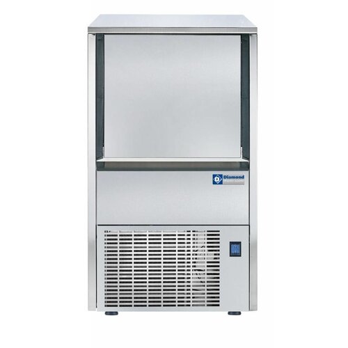 Diamond Machine à glaçons creux 31kg/24 h inox | réserve 12KG