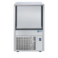 Machine à glaçons creux 55kg/24 h inox | réserve 30KG