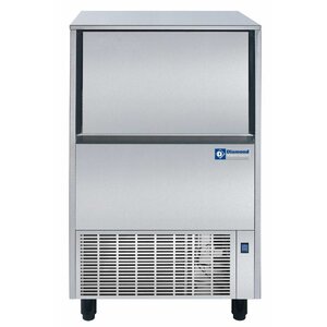 Diamond Machine à glaçons creux 75kg/24 h inox | réserve 37KG