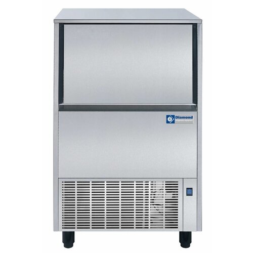 Diamond Machine à glaçons creux 75kg/24 h inox | réserve 37KG