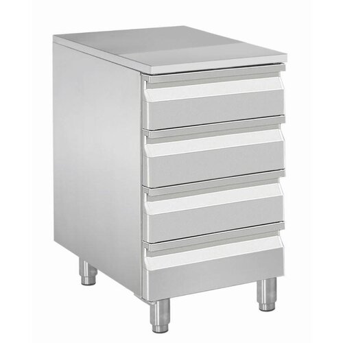 Diamond Meuble à pâtons | 4 tiroirs neutres | 8x bacs 600x400