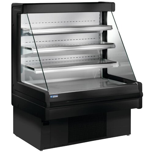 Diamond Meuble Réfrigéré 'Libre Service' Noir |  +4/+6°C | Etagères Réglables  | Disponibles en 3 Largeurs