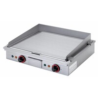 Plaque "Teppanyaki " électrique | 2 zones | 2 x 2,7 kW | de Comptoir | 58x50cm