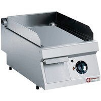 Plaque cuisson électrique Inox | Lisse | au chrome dur | TOP | 400V/4,5kW | 400x700x250/320(h)mm