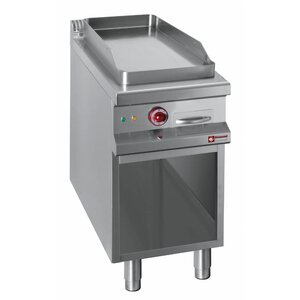 Diamond Plaque de cuisson | électrique | Lisse | 400V | armoire ouverte | 400x900x(h)850/920mm