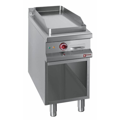 Diamond Plaque de cuisson | électrique | Lisse | 400V | armoire ouverte | 400x900x(h)850/920mm