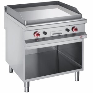 Diamond Plaque de cuisson | électrique | Lisse | 400V | armoire ouverte | 400x900x(h)850/920mm