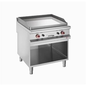 Diamond Plaque de cuisson | Gaz | Lisse | armoire ouverte | chromée | 800x900x(h)850/920mm Diamond Plaque de cuisson | Gaz | Lisse | armoire ouverte | chromée | 800x900x(h)850/920mm