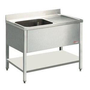 Diamond Plonge INOX | 1 cuve | 1400x700x900(h) | égouttoir droite