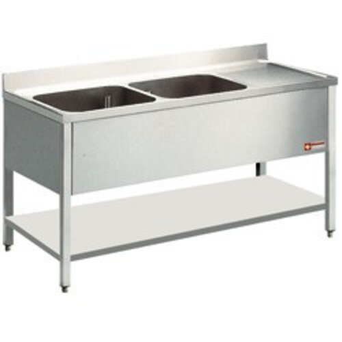 Diamond Plonge | 2 cuves | 400x500x275(h)mm | 1400x600x880-900(h) | égouttoir droite