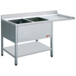 Diamond Plonge | 2 cuves | 1600x700x880-900(h) | égouttoir droite | Espace