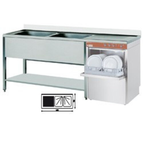 Diamond Plonge | 2 cuves | 1600x700x880-900(h) | égouttoir gauche | Espace