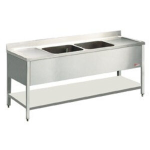 Diamond Plonge INOX | 2 cuves 500x500x325(h)mm | 2000x700x880-900(h) | égouttoir gauche/droite Diamond Plonge INOX | 2 cuves 500x500x325(h)mm | 2000x700x880-900(h) | égouttoir gauche/droite