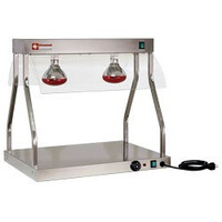 Pont et top chauffants | lampes infrarouges 2 x 250W | 700 mm | 1,1 kW | 2 x 1/1GN