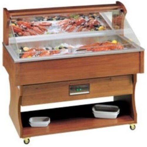 Diamond Présentoir à poisson autonome | Bois massif | 230V / 790W | 1417x745x1285 / 1605 (h) mm