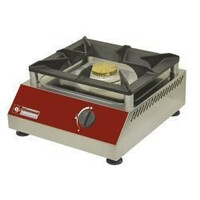 Réchaud de Comptoir gaz | 1 feu vif | 5 kW | 380x400x(h)200mm