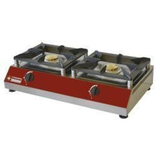 Diamond Réchaud de Comptoir gaz | 2 feux vifs | 5kW | 760x400x(h)200mm