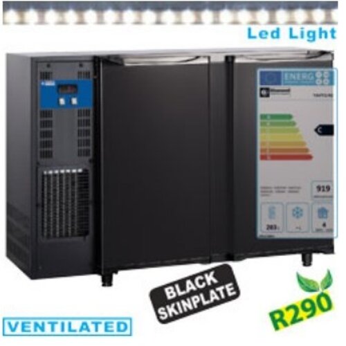 Diamond Refroidisseur de Bouteilles | éclairage LED | 2 portes | 375 litres | 1455x565x890/905 mm