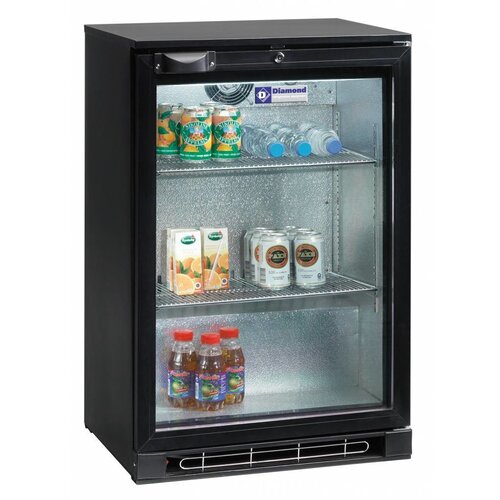 Diamond Refroidisseur de bouteilles Ventilé "Back Bar" | 1 porte battante | éclairage intérieur | 124 litres | 600x520x(H)900mm Diamond Refroidisseur de bouteilles Ventilé "Back Bar" | 1 porte battante | éclairage intérieur | 124 litres | 600x520x(H)900mm