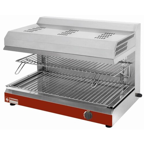 Diamond Salamandre gaz | 1 grille | 4 niveaux de réglage | 801x50.5x(h)45cm | 7kW