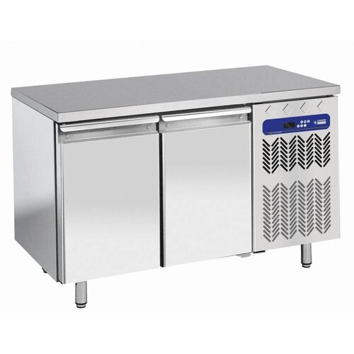 Diamond Soubassement Réfrigéré | INOX | 2 tiroirs GN 1/1 h.200 mm | 1200x700x(h)630/650mm