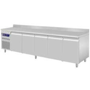 Diamond Comptoir Réfrigéré Ventilé | INOX | 5 Portes GN 1/1 | 700 Litres | Groupe à Gauche | 2625x700x(h)850/900mm Diamond Comptoir Réfrigéré Ventilé | INOX | 5 Portes GN 1/1 | 700 Litres | Groupe à Gauche | 2625x700x(h)850/900mm