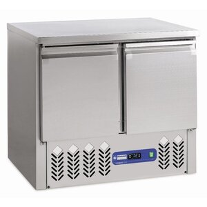 Diamond Comptoir Réfrigérée | INOX | 2 portes GN 1/1 | 90x70x(h)87cm | DELUXE
