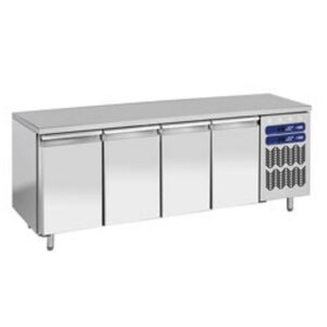 Diamond Comptoir Réfrigéré et Congélation | INOX | 2 Températures | Ventilé | 4 portes GN 1/1 | 2256x700x(h)880/900mm