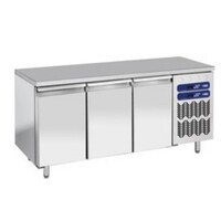 Comptoir Réfrigéré Ventilé | INOX | 2 Températures | 3 Portes GN 1/1 | 1809x700x(h)880/900mm