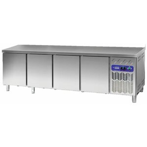 Diamond Table Frigorifique Ventilée | INOX | 4 Portes EN | 600x400 | 760 Litres | 2542x800x880/900(h)mm