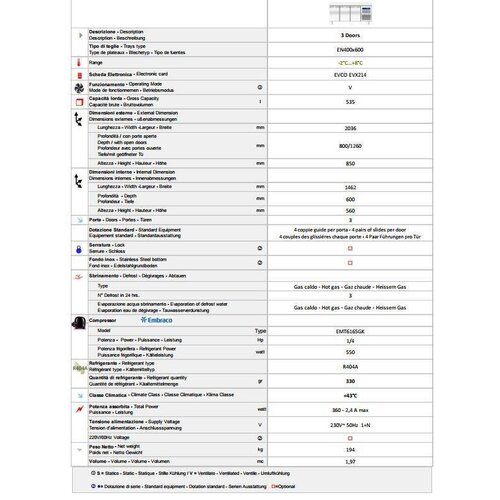 Diamond Comptoir Réfrigérée Ventilée | 2 Portes 600x400 | 1514x800x(h)900mm Diamond Comptoir Réfrigérée Ventilée | 2 Portes 600x400 | 1514x800x(h)900mm