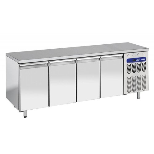 Diamond Comptoir Réfrigérée Ventilé | INOX | 4 Portes GN 1/1 | 550 Litres | 2256x700x(h)880/900mm Diamond Comptoir Réfrigérée Ventilé | INOX | 4 Portes GN 1/1 | 550 Litres | 2256x700x(h)880/900mm